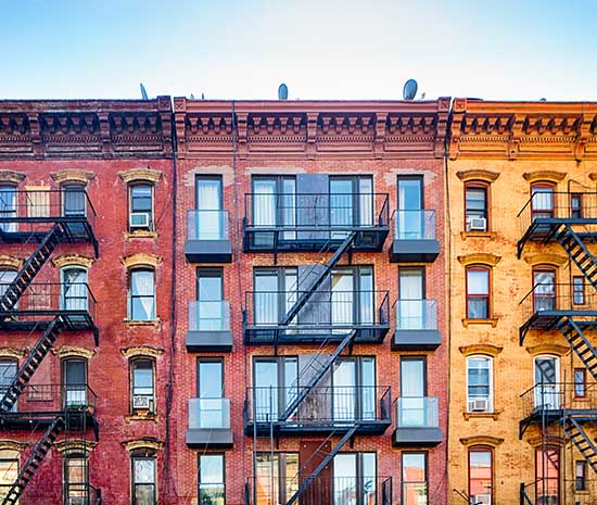 Vintage building in williamsburg