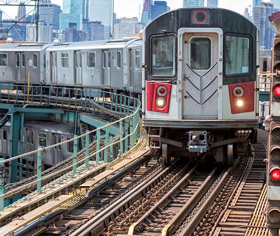 Train in Manhattan